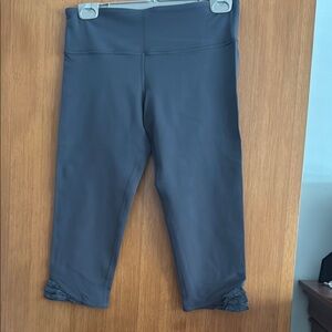 Lululemon gray Capri Pants with Stretchy Fit and Wide Waistband